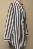 画像5: Cristaseya　 #07EN-S japanese striped cotton pocket tunic　　col.white×navy