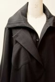 画像17: Cristaseya  #03EE JAPANESE DUBLE WOOL COAT DRESS WITH MAXI COLLAR 　col.BLACK