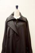 画像12: Cristaseya  #03EE JAPANESE DUBLE WOOL COAT DRESS WITH MAXI COLLAR 　col.BLACK