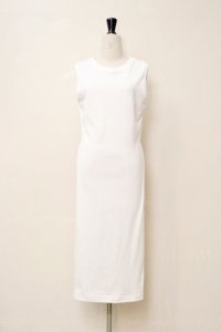 humoresque　　 long slit dress　 col.white