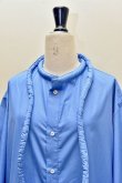 画像6: Cristaseya   LIGHT COTTON  CAFTAN WITH PADDED COLLAR　 col.LIGHT BLUE (6)