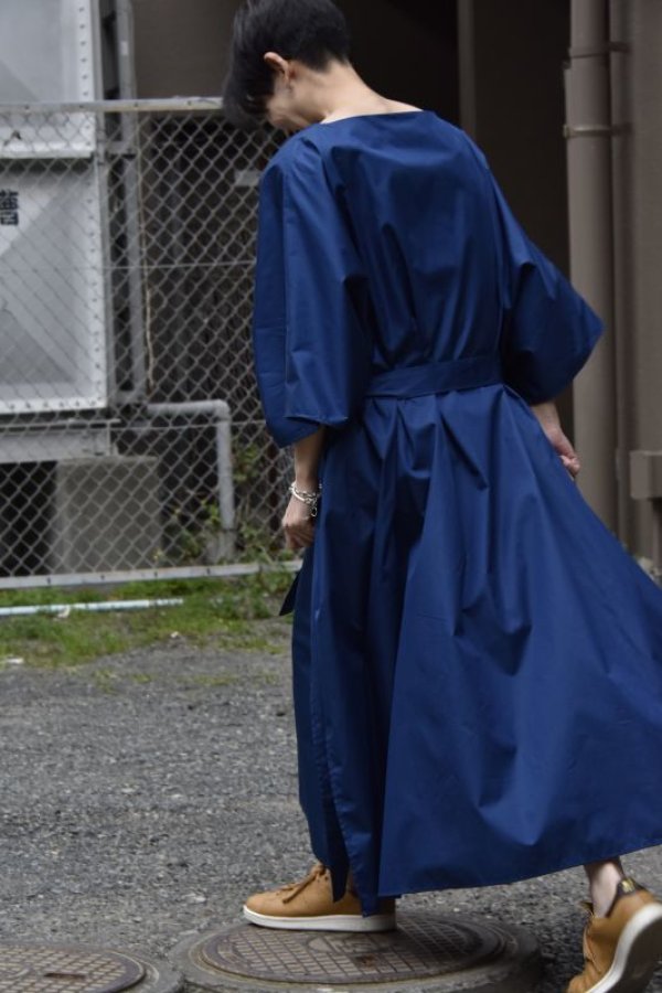 画像10: Cristaseya   LIGHT COTTON OVERSIZED CAFTAN  col.BLUE
