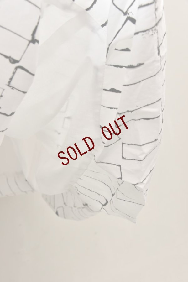 画像8: toogood　" THE BELLRINGER DRESS POPLIN BLOCKS  "　col.CHALK