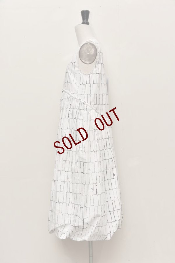 画像4: toogood　" THE BELLRINGER DRESS POPLIN BLOCKS  "　col.CHALK