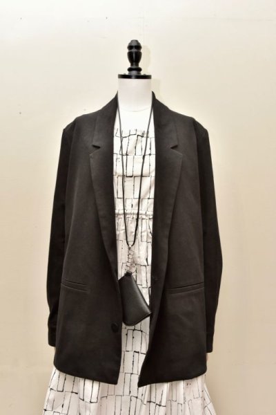 画像1: toogood　" THE EDITOR JACKET  "　col.FLINT(BLACK)