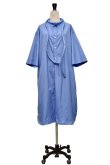 画像2: Cristaseya   LIGHT COTTON  CAFTAN WITH PADDED COLLAR　 col.LIGHT BLUE (2)