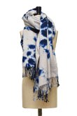 画像1: SUZUSAN　　"Hand Woven Baby Alpaca Throw" 　col.Dark Blue / Light Grey (1)