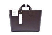 foot the coacher   LEATHER TOTE  SIZE S  col.DARK BROWN