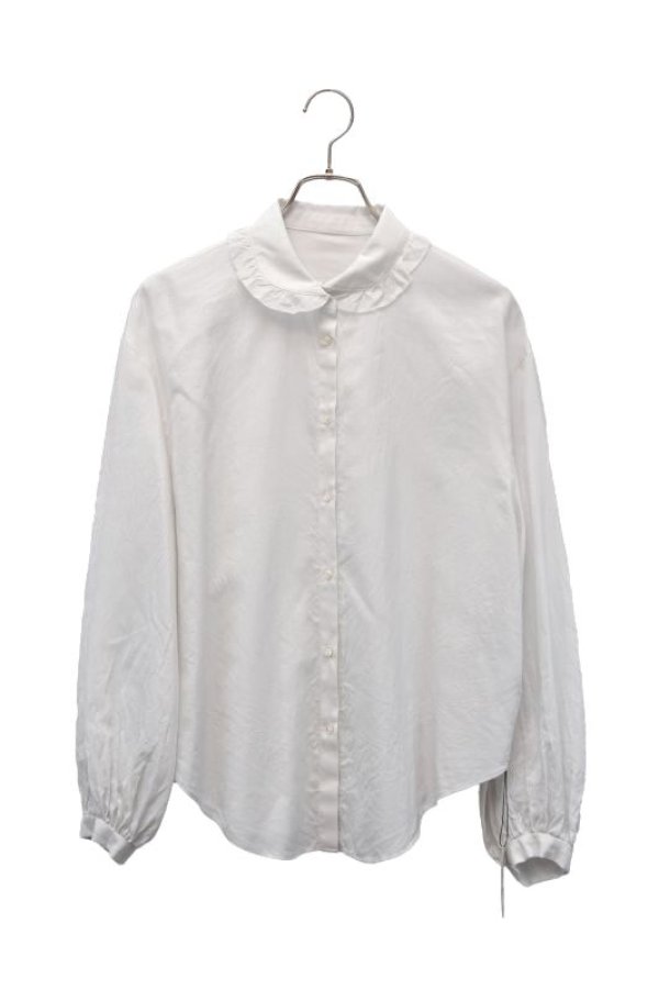 画像1: humoresque　　 frill neck blouse　 col. white