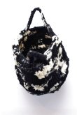 画像8: DANIELA GREGIS  "borsa crochet bag soffione" col, WHITE BLACK MIX (8)