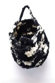 画像8: DANIELA GREGIS  "borsa crochet bag soffione" col, WHITE BLACK MIX