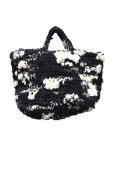 画像1: DANIELA GREGIS  "borsa crochet bag soffione" col, WHITE BLACK MIX (1)