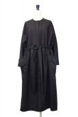 画像1: TENNE HANDCRAFTED MODERN  "WIDE WEIST BELT DRESS"   col, BLACK (1)