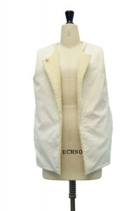 DANIELA GREGIS  "gilet vest pecora corto"　col.CREAM