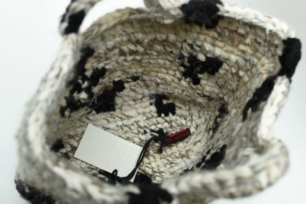 画像6: DANIELA GREGIS  "borsa crochet bag ramo" col, WHITE BLACK MIX