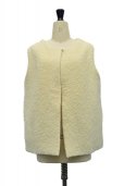 画像2: DANIELA GREGIS  "gilet vest pecora corto"　col.CREAM (2)