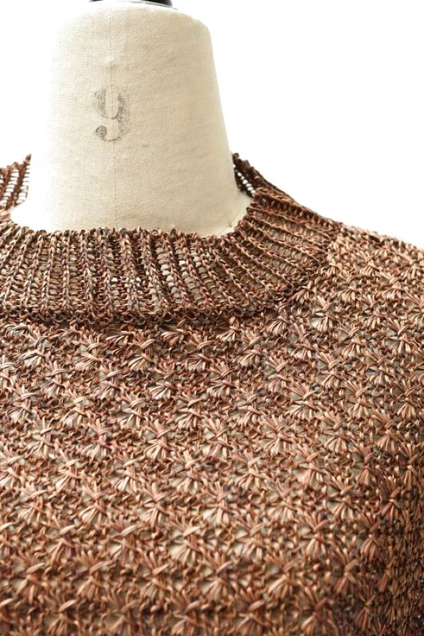 画像2: amach. × ROLLOT Paesina Stone Knit Vest col.Brown
