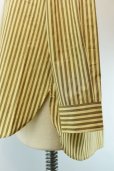 画像4: Cristaseya　 Striped Cotton Mao Shirt 　 col.Yellow Brown Stripes