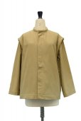 画像1: Cristaseya　<br />Japanese Cotton＆Linen Padded Jacket<br />col.Khaki (1)