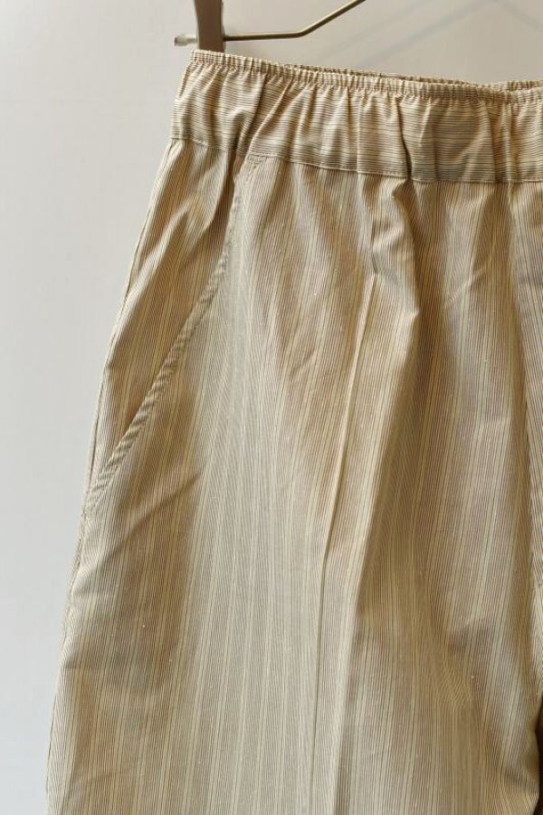 画像2: Cristaseya    JStriped Silk & Cotton Moroccan Pajama Pants    col. Brown Stripes