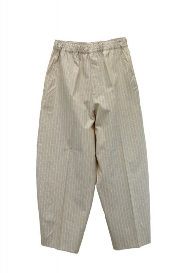 画像1: Cristaseya    JStriped Silk & Cotton Moroccan Pajama Pants    col. Brown Stripes