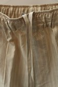 画像4: Cristaseya   <br />JStriped Silk & Cotton Moroccan Pajama Pants   <br />col. Brown Stripes (4)