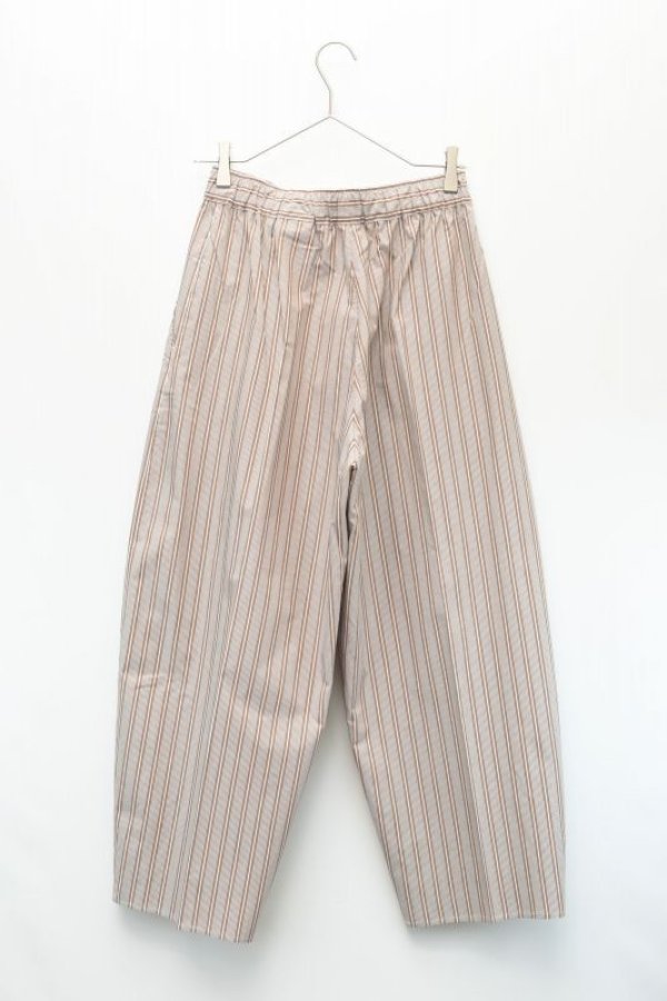 画像4: Cristaseya    Japanese Striped Cotton Moroccan Pajama Pants    col.Large Brown Stripes