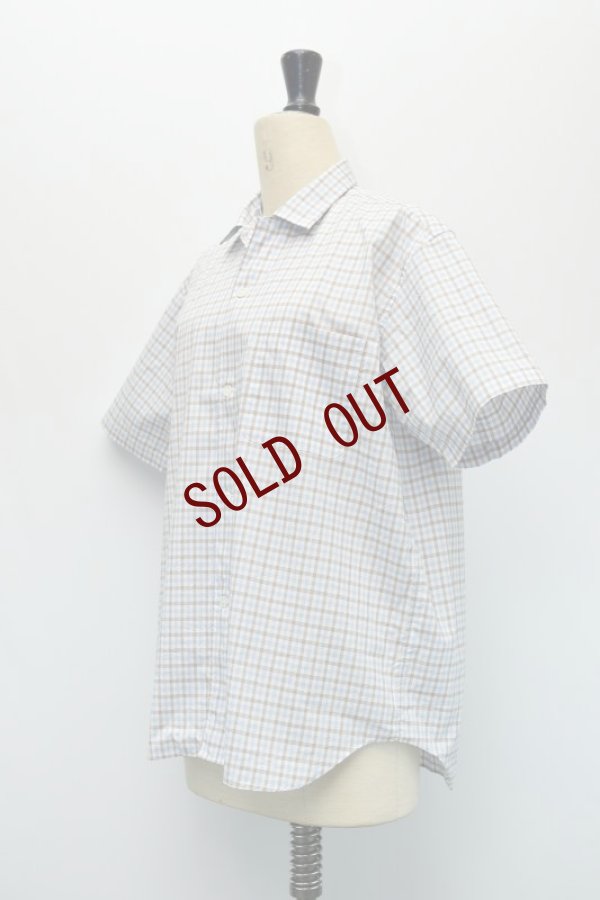 画像2: Sans limite  ボックス小開襟　THOMAS MASON  col.BROWN CHECK