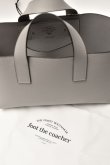 画像14: foot the coacher　 LEATHER TOTE  SIZE SS　 col.GREY EMBOSSED (14)