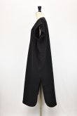 画像3: Cristaseya　 13S-BK-BIS　 FELTED WOOL CAFTAN -5cm SHORTER　 col.BLACK  (3)