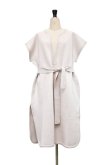 画像2: Cristaseya　 13S-WH-BIS　 FELTED WOOL CAFTAN -5cm SHORTER　 col.WHITE  (2)