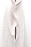 画像6: Cristaseya　 13S-WH-BIS　 FELTED WOOL CAFTAN -5cm SHORTER　 col.WHITE  (6)