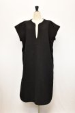 画像2: Cristaseya　 13S-BK-BIS　 FELTED WOOL CAFTAN -5cm SHORTER　 col.BLACK  (2)