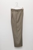 画像3: Cristaseya　  35H-BIS-CRE-SA　 ITALIAN CREPE WOOL PLEATED CROPPED TROUSERS　 col.SAUGE (3)