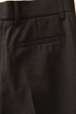 画像6: Cristaseya　  35H-BIS-CRE-SA　 JAPANESE CREPE WOOL PLEATED CROPPED TROUSERS　 col.BLACK (6)