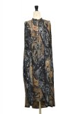 画像1: Dessin de mode　 ノースリーブバルーンワンピース　 col.BLACK MARBLE (1)
