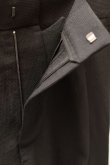 画像5: Cristaseya　  35H-BIS-CRE-SA　 JAPANESE CREPE WOOL PLEATED CROPPED TROUSERS　 col.BLACK (5)