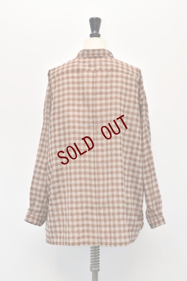 画像5: toogood　 THE DRAUGHTSMAN SHIRT WOOL COTTON CHECK　 col.TAWNY