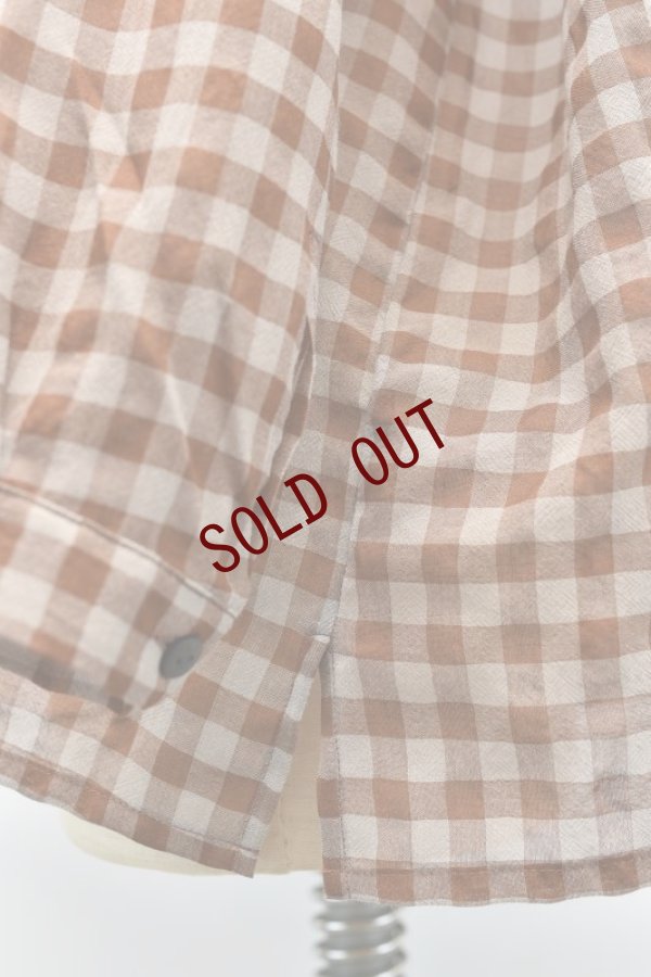 画像7: toogood　 THE DRAUGHTSMAN SHIRT WOOL COTTON CHECK　 col.TAWNY