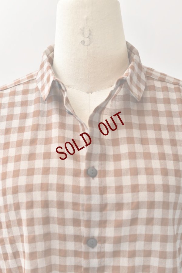 画像3: toogood　 THE DRAUGHTSMAN SHIRT WOOL COTTON CHECK　 col.TAWNY