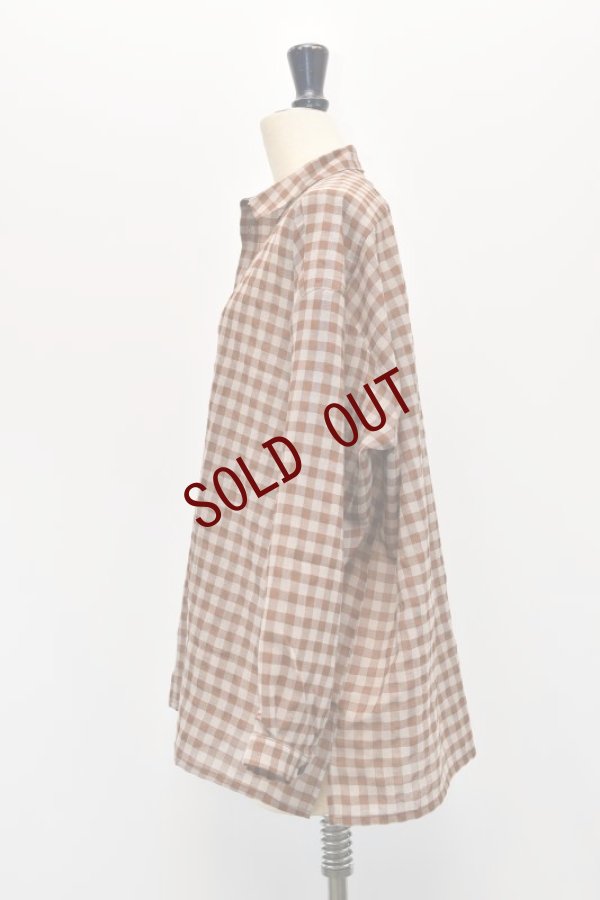 画像4: toogood　 THE DRAUGHTSMAN SHIRT WOOL COTTON CHECK　 col.TAWNY