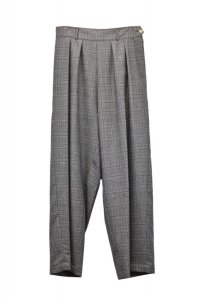 humoresque　 wide pants　 col.gray check