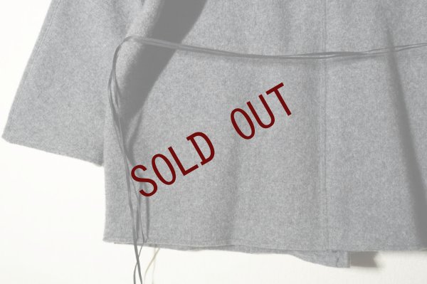 画像6: TENNE HANDCRAFTED MODERN  NO COLLAR KNIT JACKET  col. MELANGE D.GRAY