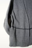 画像5: TENNE HANDCRAFTED MODERN  NO COLLAR KNIT JACKET  col. MELANGE D.GRAY (5)