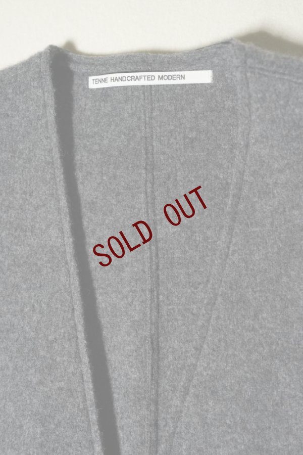 画像3: TENNE HANDCRAFTED MODERN  NO COLLAR KNIT JACKET  col. MELANGE D.GRAY