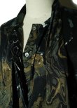 画像10: Dessin de mode　 ボウタイギャザースリーブワンピース　 col.BLACK MARBLE (10)
