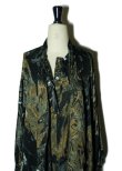 画像9: Dessin de mode　 ボウタイギャザースリーブワンピース　 col.BLACK MARBLE (9)