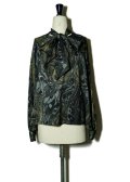 Dessin de mode　 ボウタイギャザースリーブブラウス　 col.BLACK MARBLE