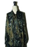 画像7: Dessin de mode　 ボウタイギャザースリーブワンピース　 col.BLACK MARBLE (7)