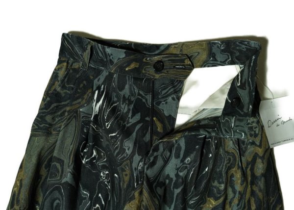 画像3: Dessin de mode　 ツータックトラウザース　 col.BLACK MARBLE
